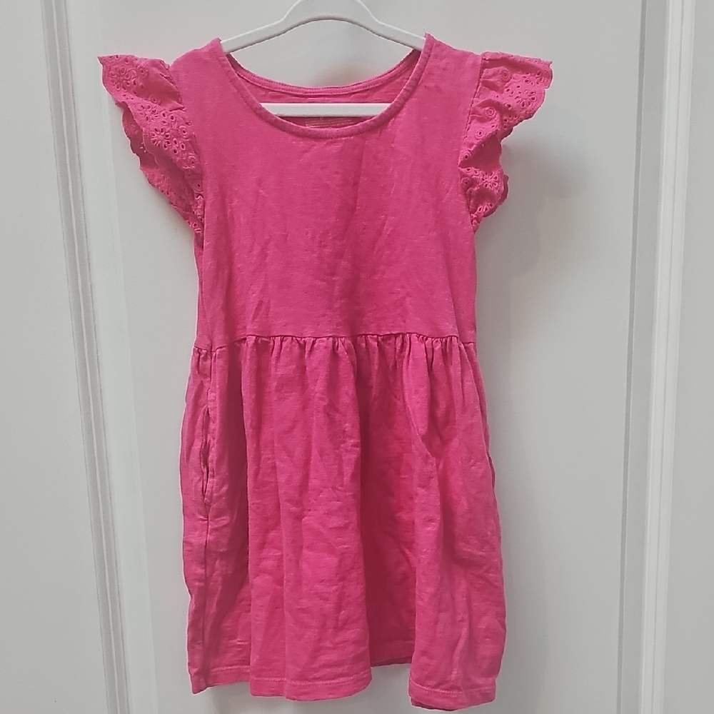 Cat & Jack Pink Flutter Sleeve Dress